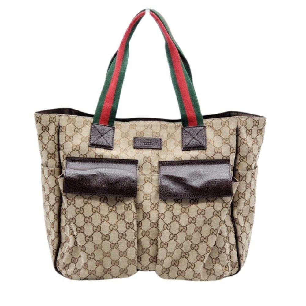 Authentic Gucci GG Canvas Tote Large Shoulder Bag - Picture 2 of 15